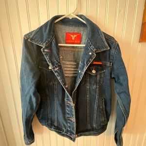 Cowboy Blues American Flag Jean Jacket (M)